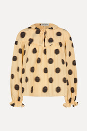 Stine Goya UK Front Detail Long Sleeve Top Top Dots in Motion