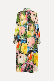 Stine Goya UK Front Placket Midi Polo Dress Dress Flowers Under The Sun