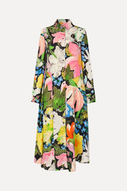 Stine Goya UK Front Placket Midi Polo Dress Dress Flowers Under The Sun