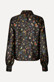 Stine Goya UK Gathered Long Sleeve Top Top Magnolia Garden