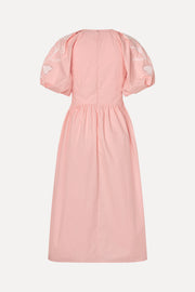 Stine Goya UK Gathered Raglan Sleeve Midi Dress Dress Ballerina Broderie