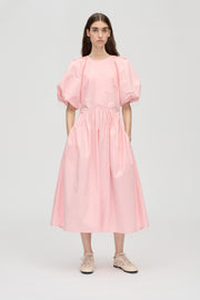 Stine Goya UK Gathered Raglan Sleeve Midi Dress Dress Ballerina Broderie