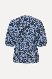 Stine Goya UK Gathered Tie Short Sleeve Top Top Night Ditzy Floral / Day Ditzy Floral