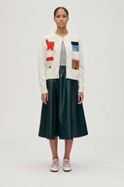 Stine Goya UK Gathered Waist Midi Skirt Skirt Dark Green