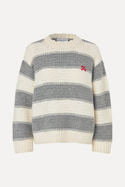 Stine Goya UK Handknit Sweater Knit Grey And Bold