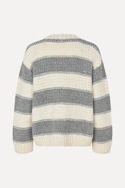 Stine Goya UK Handknit Sweater Knit Grey And Bold