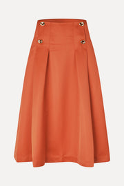 Stine Goya UK High Volume Midi Skirt Skirt Mecca Orange