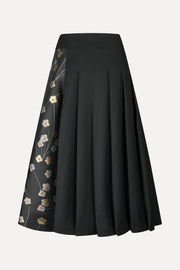 Stine Goya UK Hybrid Pleated Midi Skirt Skirt Bouquet In Pieces