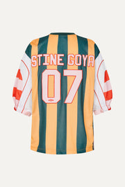 Stine Goya UK Jersey Snap Tee Top Multi Stripes