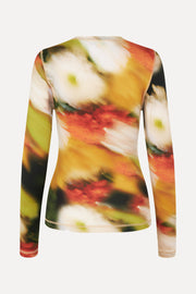 Stine Goya UK Juno Blouse Top Flowers In Fast Motion