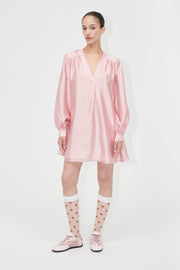 Stine Goya UK Kimono Mini Dress Dress Rose Pinstripe