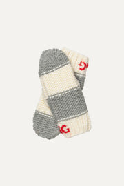 Stine Goya UK Knitted Mittens Accessories Grey And Bold