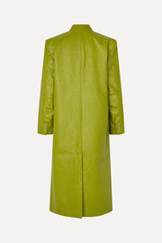 Stine Goya UK Long Single Breasted Coat Jacket Woodbine