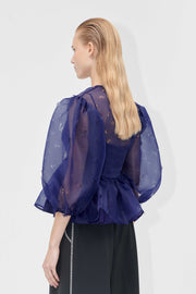 Stine Goya UK Long Sleeve Bow Top Top Ditzy Floral