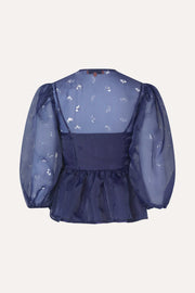Stine Goya UK Long Sleeve Bow Top Top Ditzy Floral