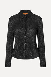 Stine Goya UK Long Sleeve Buttondown Top Black