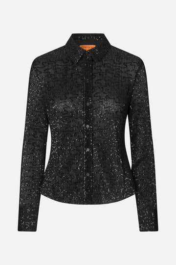 Stine Goya UK Long Sleeve Buttondown Top Black