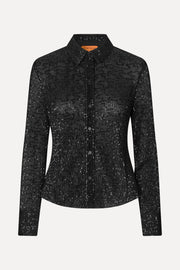 Stine Goya UK Long Sleeve Buttondown Top Black
