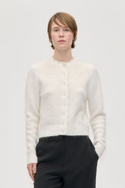 Stine Goya UK Long Sleeve Cardigan Knit Pointelle Heart