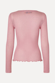 Stine Goya UK Long Sleeve Crewneck Top Pink Nectar