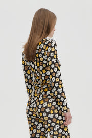 Stine Goya UK Long Sleeve Elasticated Top Top Petal Polka