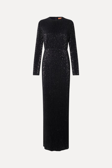 Stine Goya UK Long Sleeve Maxi Dress Dress Black