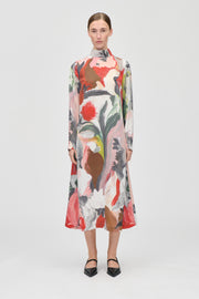 Stine Goya UK Long Sleeve Midi Dress Dress My Garden
