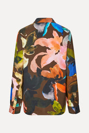 Stine Goya UK Long Sleeve Shirt Top Aquarelle Garden