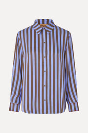 Stine Goya UK Long Sleeve Shirt Top Embroidery Stripe