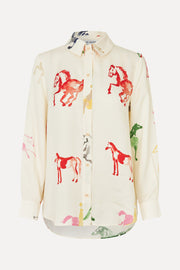 Stine Goya UK Long Sleeve Shirt Top Horses
