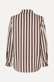 Stine Goya UK Long Sleeve Shirt Top Ivory Stripes