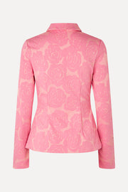 Stine Goya UK Long Sleeve Tailored Shirt Top Rose Relief
