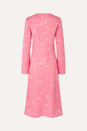 Stine Goya UK Long Sleeve V Neck Dress Dress Rose Relief