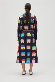 Stine Goya UK Long Sleeve Workwear Midi Dress Dress Refugios