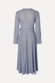 Stine Goya UK Long Sleeve Wrap Tie Dress Dress Graphic Weave