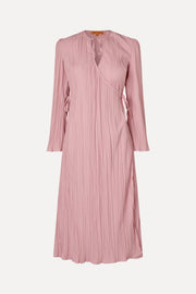 Stine Goya UK Long Sleeve Wrap Tie Dress Dress Pink Nectar