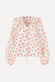 Stine Goya UK Multi Ruffle Raglan Top Top Ditzy Petunia