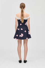 Stine Goya UK Off Shoulders Short Dress Dress Pink Petunia