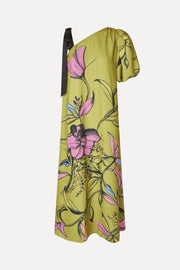Stine Goya UK One Sleeve Maxi Dress w/Bow Strap Dress Pencil Garden