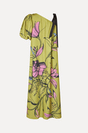 Stine Goya UK One Sleeve Maxi Dress w/Bow Strap Dress Pencil Garden