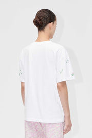 Stine Goya UK Oversize Short Sleeve T-Shirt Top Wild Flower Beads