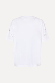 Stine Goya UK Oversize Short Sleeve T-Shirt Top Wild Flower Beads