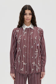 Stine Goya UK Oversized Shirt Top Uniform Stripes