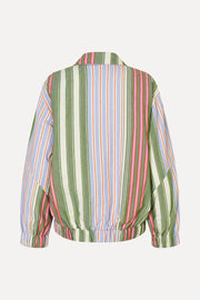Stine Goya UK Oversized Utility Workwear Jacket Jacket Forest Stripe