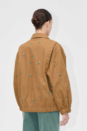 Stine Goya UK Oversized Utility Workwear Jacket Jacket Wild Flower Beads