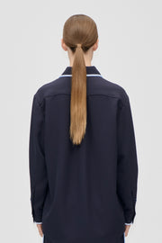 Stine Goya UK Pocket Oversized Shirt Top Parisian Night