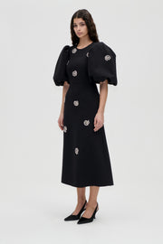 Stine Goya UK Puff Sleeve Midi Dress Dress Pearl Of Order