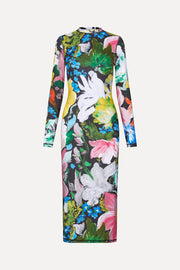 Stine Goya UK Pullover Long Sleeve Midi Dress Dress Flowers Under The Sun