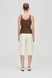 Stine Goya UK Rib Tank Top Top Chicory Coffee