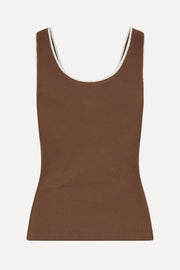 Stine Goya UK Rib Tank Top Top Chicory Coffee